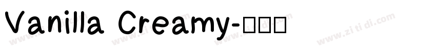 Vanilla Creamy字体转换